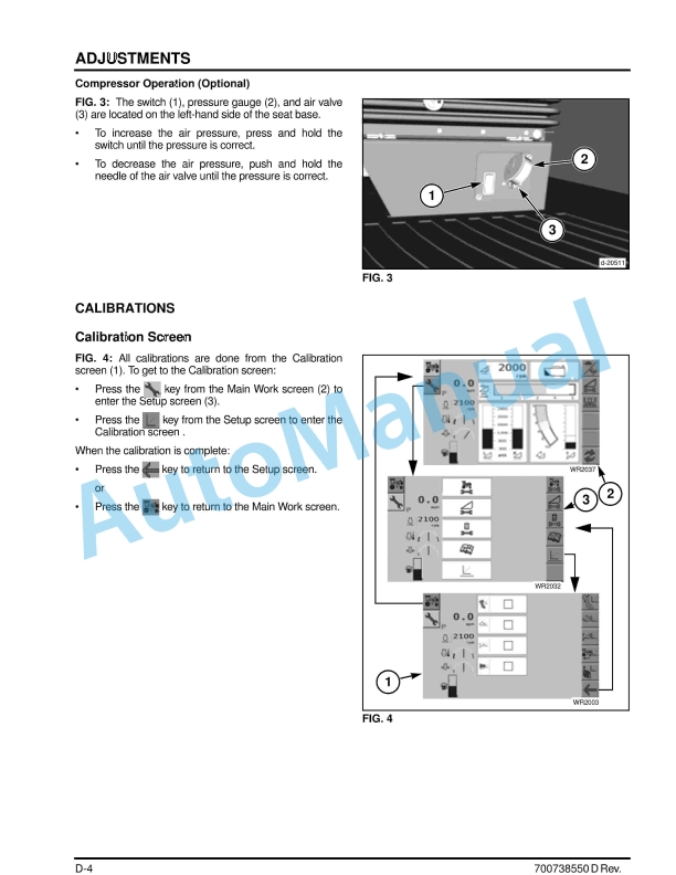 Massey Ferguson MF WR9700 Series Windrower Tractor Operators Manual 700738550-2