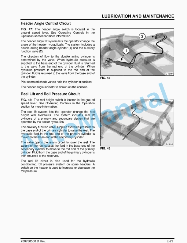 Massey Ferguson MF WR9700 Series Windrower Tractor Operators Manual 700738550-3