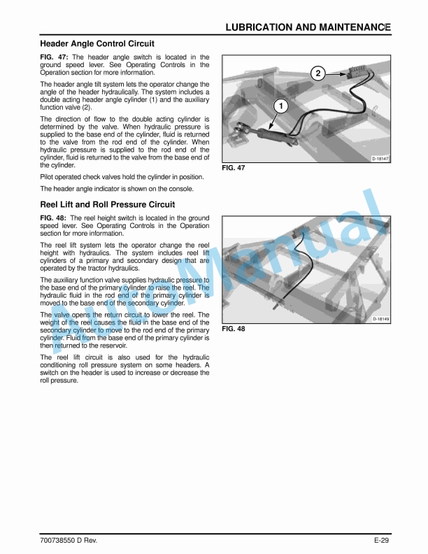 Massey Ferguson MF WR9700 Series Windrower Tractor Operators Manual 700738550D-3