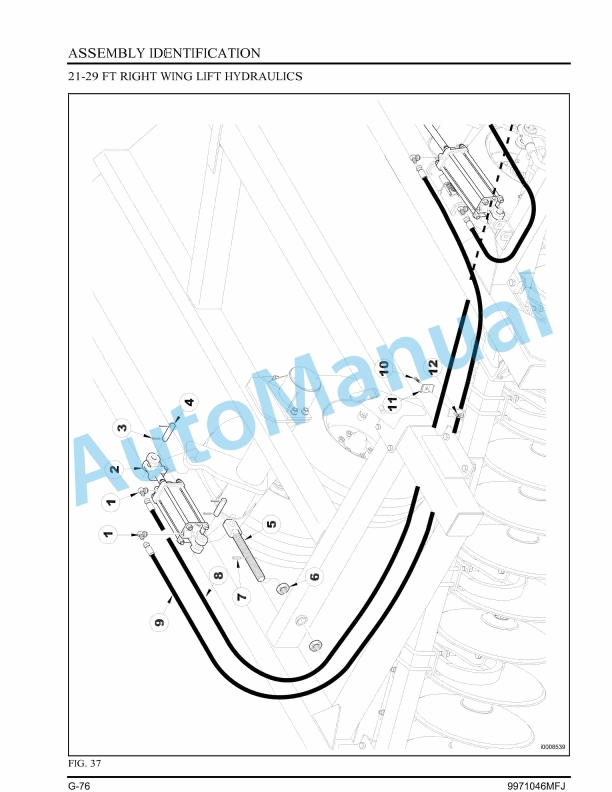 Massey Ferguson MF1000 Three Section Tandem Disc Operator Manual 9971046MFJ-4