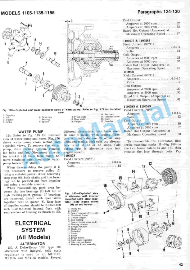Massey Ferguson MF1105, MF1135, MF1155 Shop Manual-2