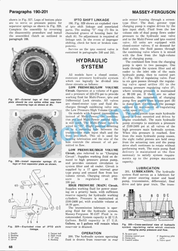 Massey Ferguson MF1105, MF1135, MF1155 Shop Manual-5