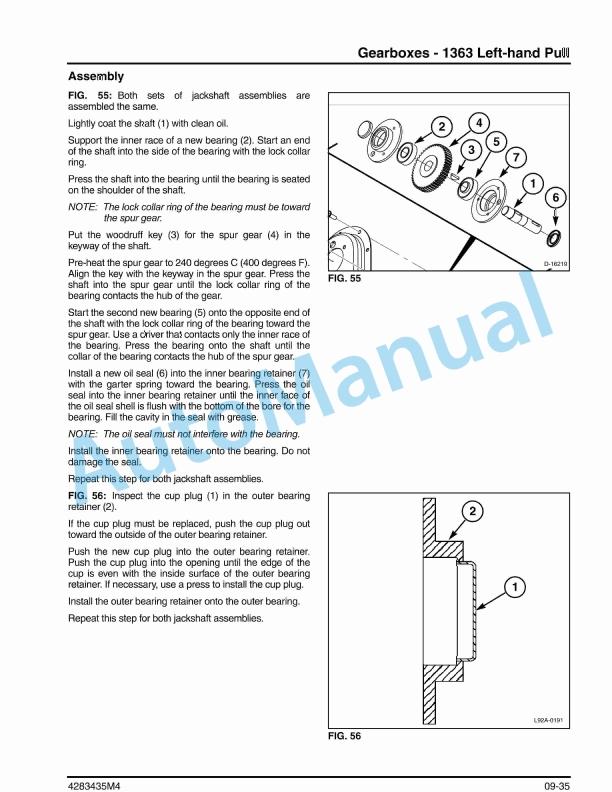 Massey Ferguson MF1363, MF1366 Rotary Disc Mower Service Manual 4283435M4-3