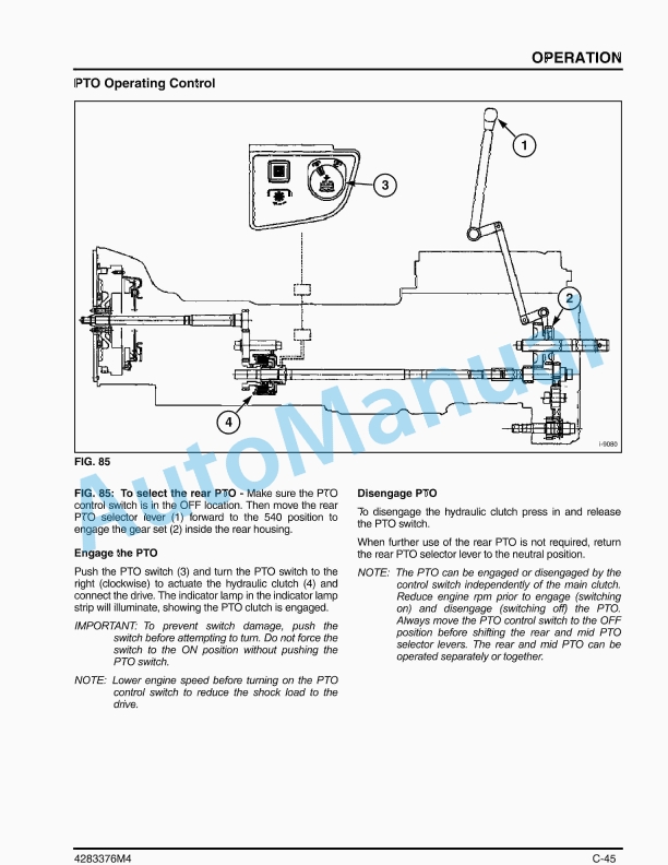 Massey Ferguson MF1660 Compact Tractor Operator Manual 4283376M4-2