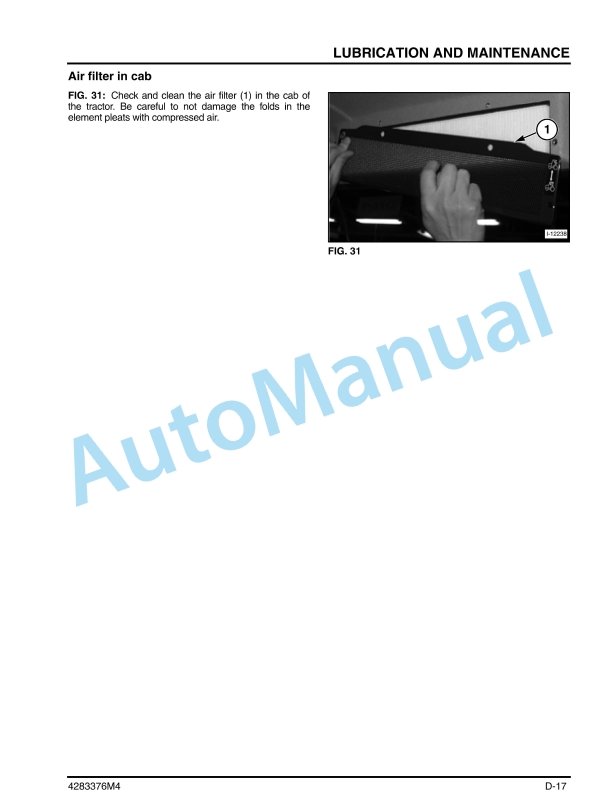 Massey Ferguson MF1660 Compact Tractor Operator Manual 4283376M4-3