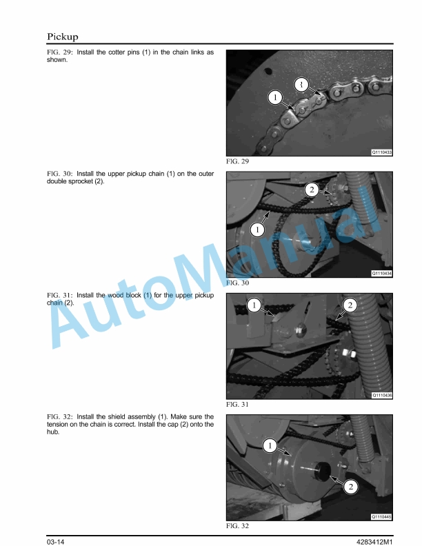 Massey Ferguson MF1734 Round Baler Service Manual 4283412M1-2