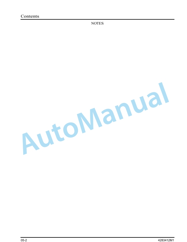 Massey Ferguson MF1734 Round Baler Service Manual 4283412M1-3