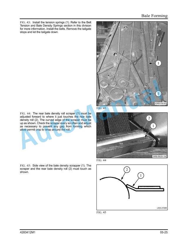 Massey Ferguson MF1734 Round Baler Service Manual 4283412M1-5