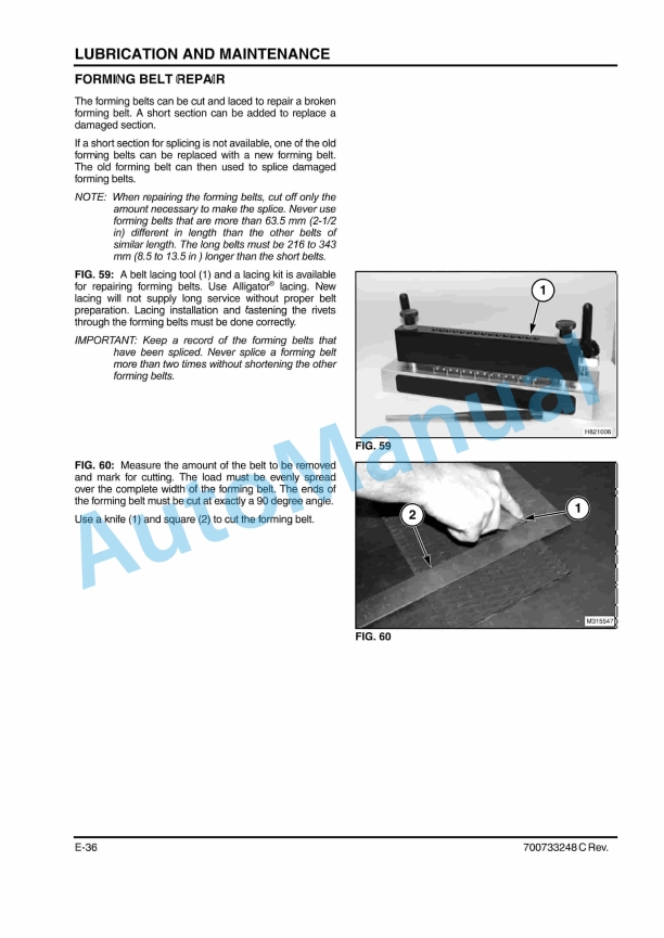 Massey Ferguson MF1745 Round Baler Operator Manual 700733248C-4