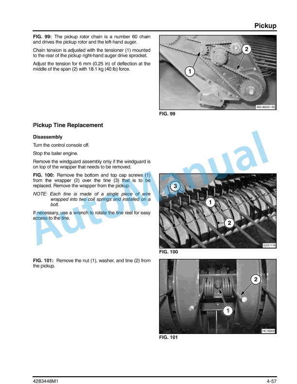 Massey Ferguson MF1841 Small Square Baler Service Manual 4283448M1-3