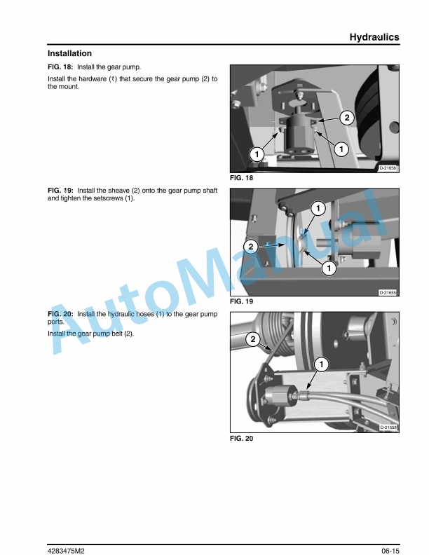 Massey Ferguson MF1844 Three String Baler Service Manual 4283475M2-4