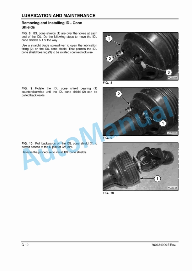 Massey Ferguson MF2100 Series Large Square Baler Operator Manual 700734990E-2