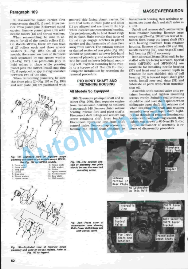 Massey Ferguson MF255, MF265, MF270, MF275, MF290 Shop Manual-3