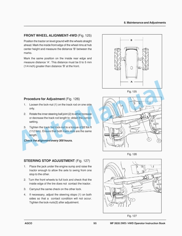 Massey Ferguson MF2635 Tractor Operator Manual-4