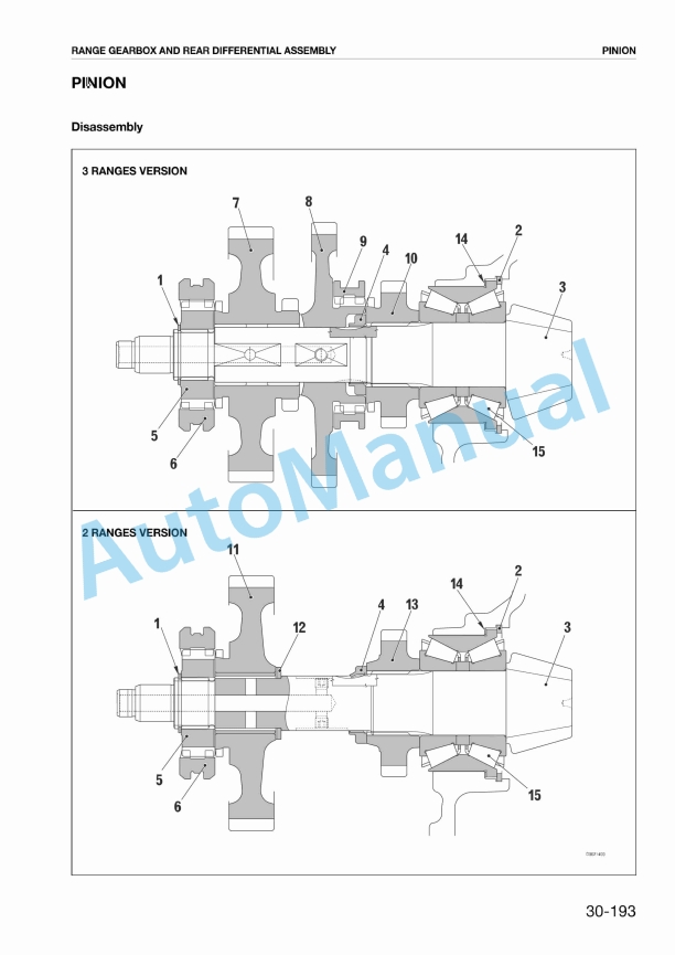 Massey Ferguson MF3400F Workshop Manual 1857664M1-3