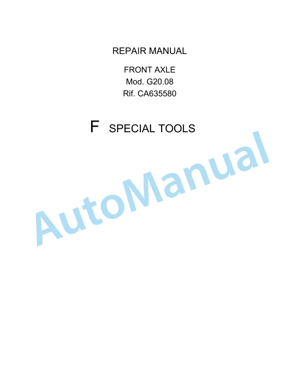 Massey Ferguson MF3600 VSF Series Tractors Workshop Manual-2
