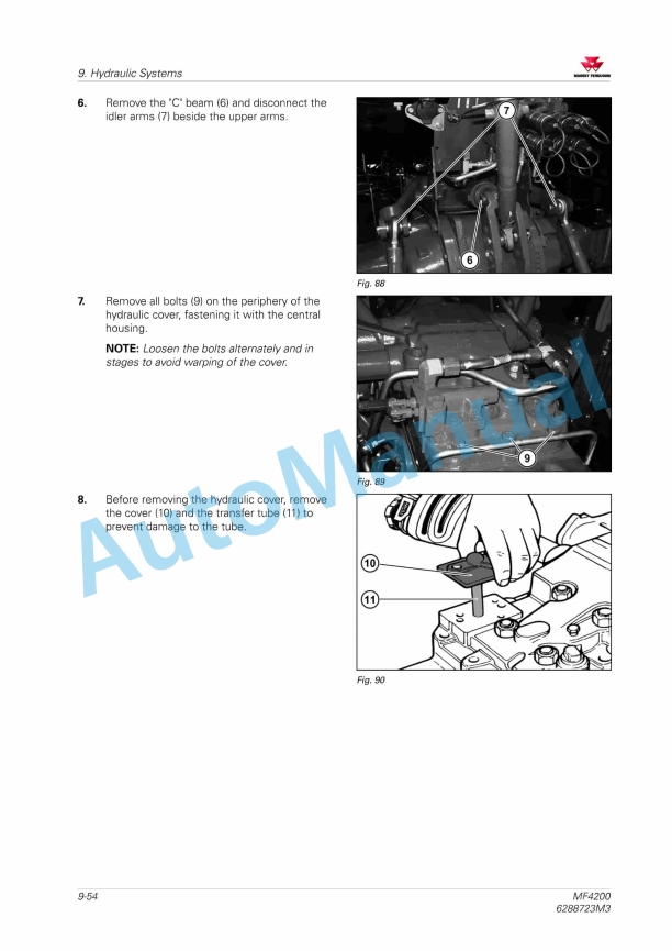 Massey Ferguson MF4200 Series Workshop Service Manual 6288723M3-4