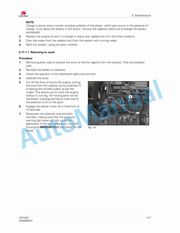 Massey Ferguson MF4200 Tractor Operators Manual 6269696M4-5