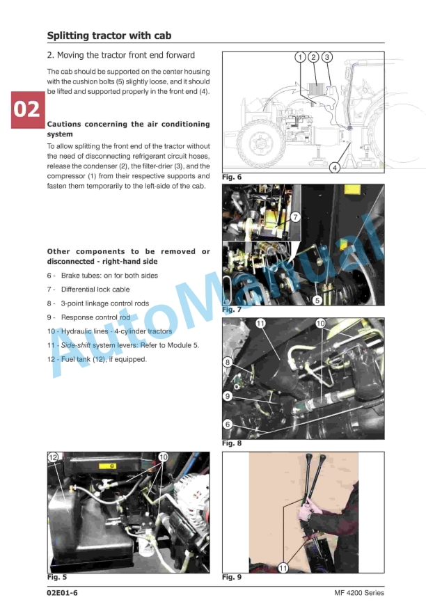 Massey Ferguson MF4200 Tractors Workshop Manual 6288726M2-5