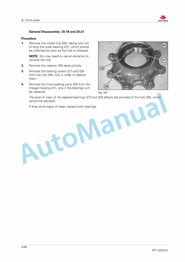 Massey Ferguson MF4280 Xtra, MF4283 Xtra, MF4290 Xtra, MF4292 Xtra Workshop Service Manual-2