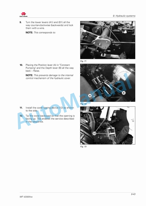 Massey Ferguson MF4280 Xtra, MF4283 Xtra, MF4290 Xtra, MF4292 Xtra Workshop Service Manual-5
