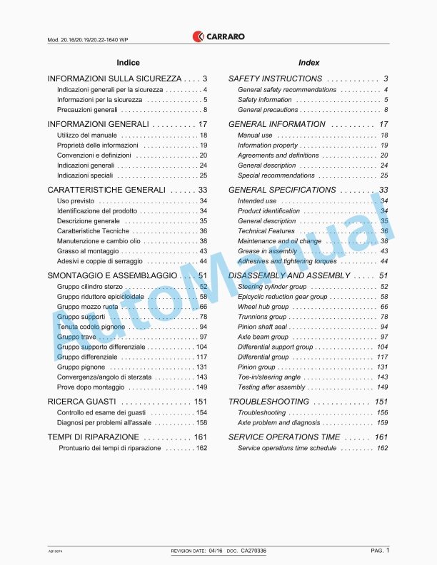 Massey Ferguson MF4700 Workshop Service Manual ACT000899D-5