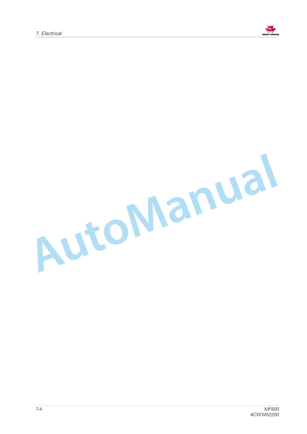 Massey Ferguson MF500 Planter Workshop Service Manual ACW3452200-3