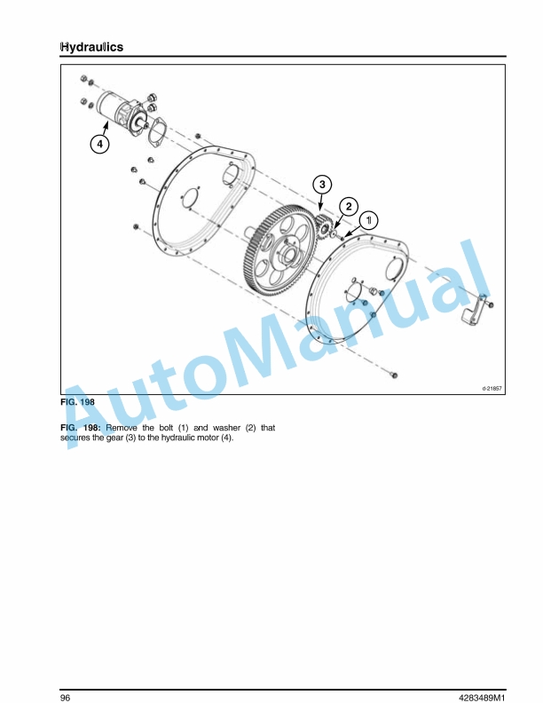 Massey Ferguson MF5200 Draper Header Service Manual 4283489M1-2