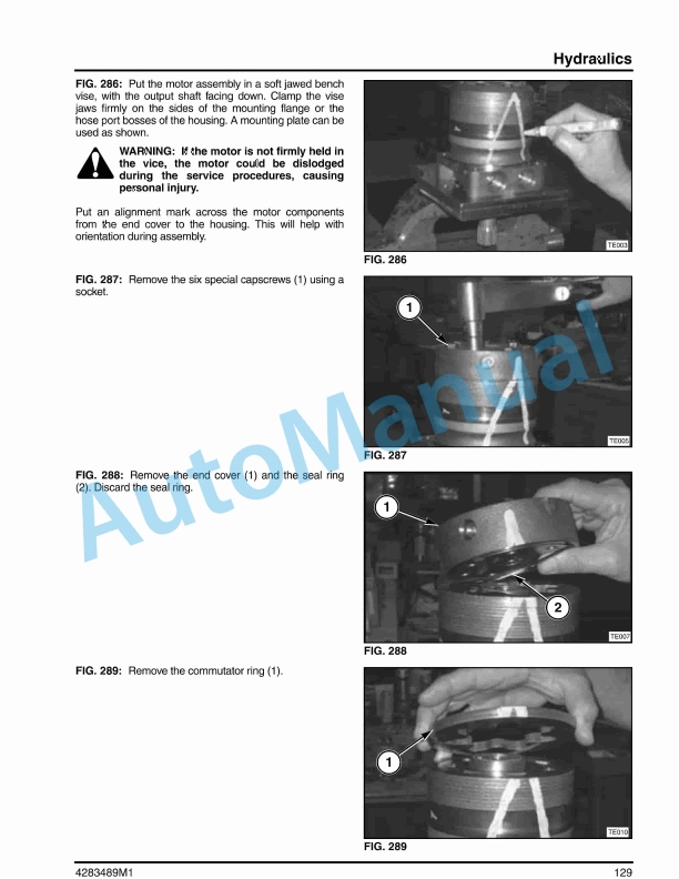 Massey Ferguson MF5200 Draper Header Service Manual 4283489M1-3