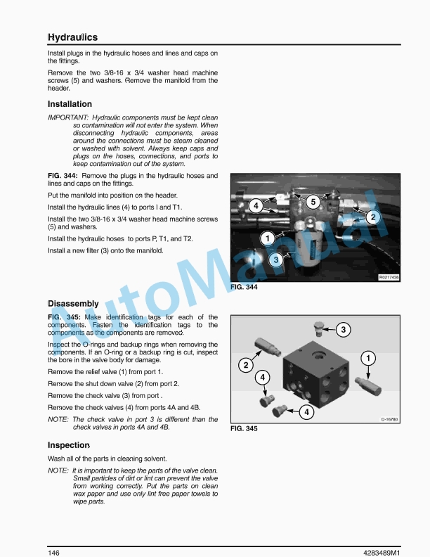 Massey Ferguson MF5200 Draper Header Service Manual 4283489M1-4