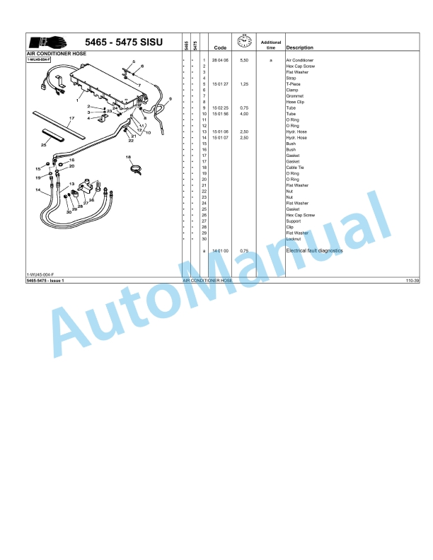Massey Ferguson MF5400 Repair Time Schedule 4346841M1-5