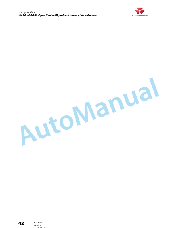Massey Ferguson MF5600 Workshop Service Manual 7060133M3-4