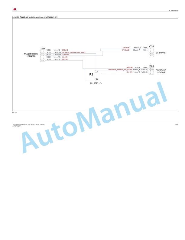 Massey Ferguson MF5700 S Series Tractors Workshop Service Manual ACT0042890-4