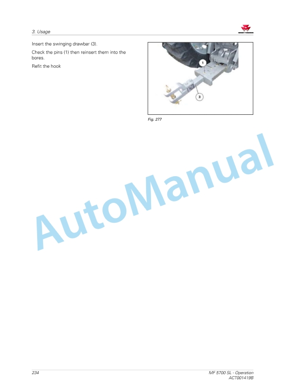 Massey Ferguson MF5700 SL Classic Version Operators Manual ACT001419B-5