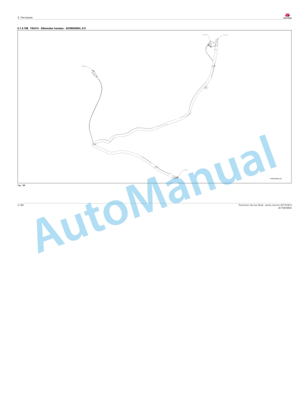 Massey Ferguson MF6700 S Series Tractors Workshop Service Manual ACT002565A-5