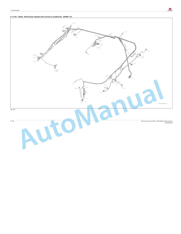 Massey Ferguson MF6700 S Series Tractors Workshop Service Manual ACT0043010-3