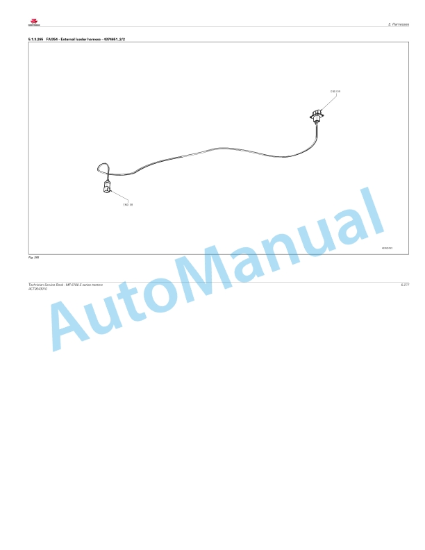 Massey Ferguson MF6700 S Series Tractors Workshop Service Manual ACT0043010-5