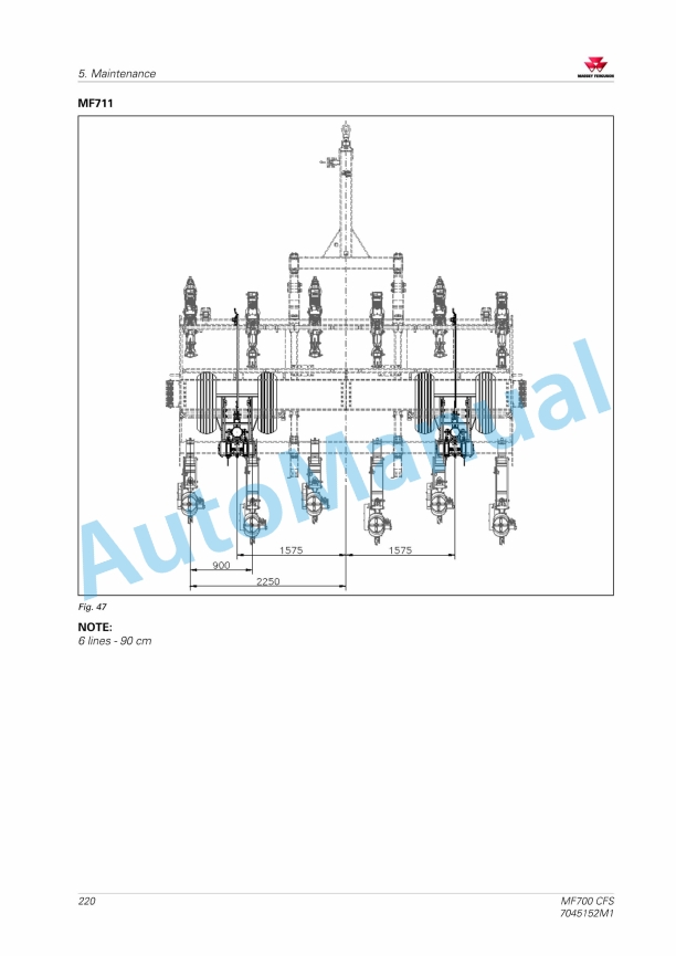 Massey Ferguson MF700 CFS Planter Operators Manual 7045152M1-3