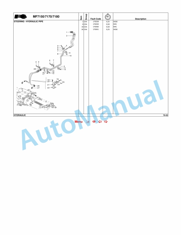 Massey Ferguson MF7100 Tractor 4WD - Cab - Platform Repair Time Schedule TMOI7000E01 2 Massey Ferguson MF7100 Tractor 4WD - Cab - Platform Repair Time Schedule TMOI7000E01 - Image 2