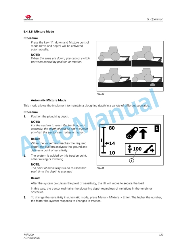 Massey Ferguson MF7200 Tractors Operators Manual ACW0902030-2