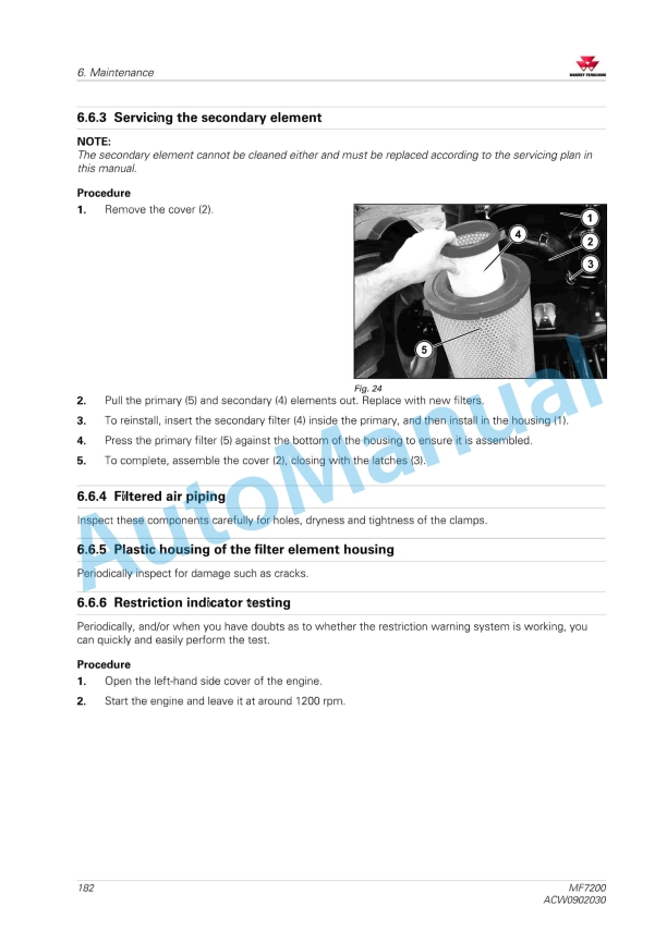 Massey Ferguson MF7200 Tractors Operators Manual ACW0902030-3