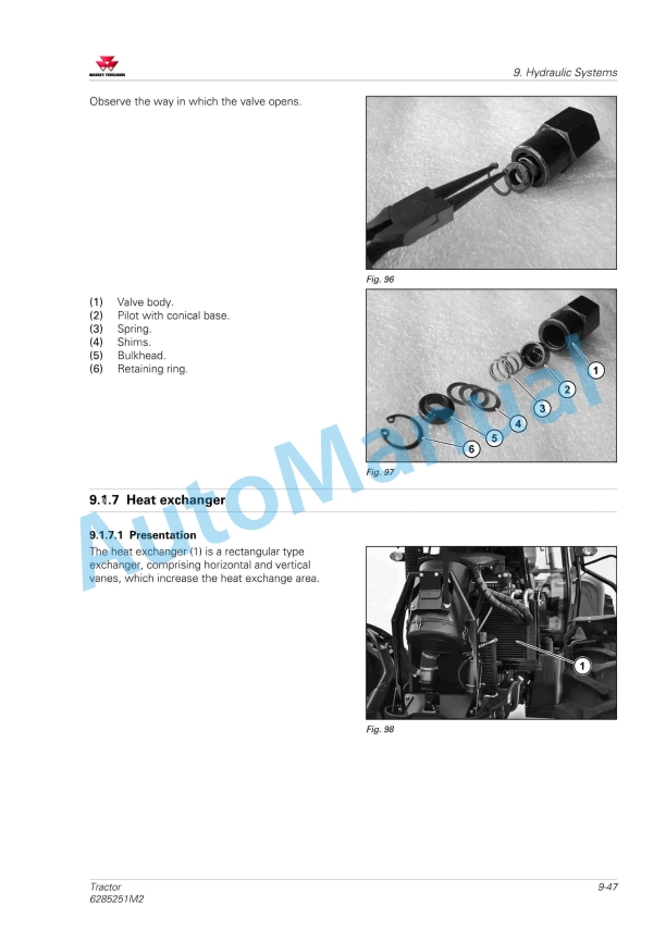 Massey Ferguson MF7214, MF7215, MF7217, MF7219 Tractor Workshop Service Manual 6285251M2-3