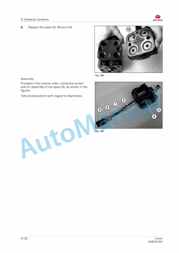 Massey Ferguson MF7214, MF7215, MF7217, MF7219 Tractor Workshop Service Manual 6285251M2-4