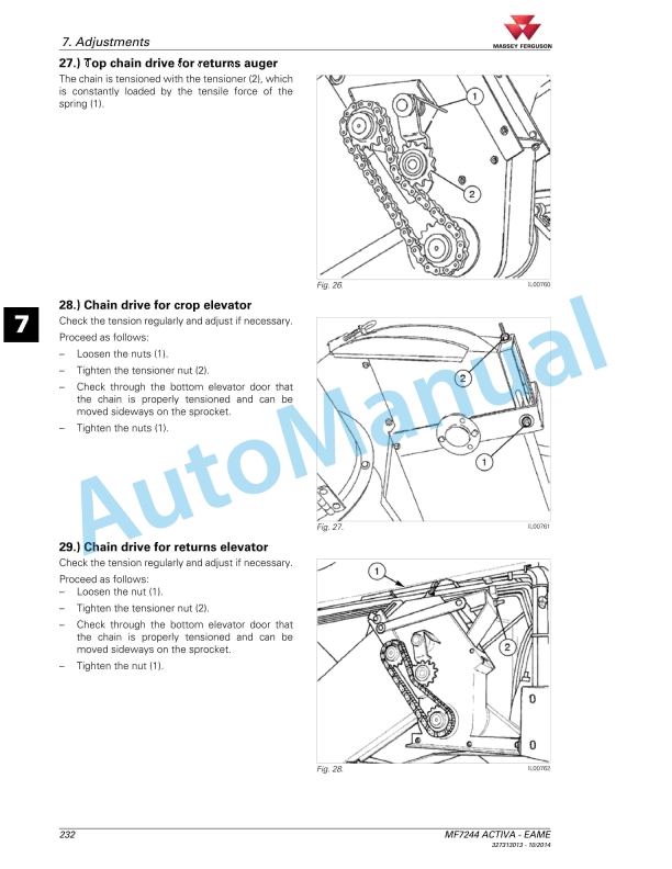 Massey Ferguson MF7244 Combine Operators Manual 327313013 3 Massey Ferguson MF7244 Combine Operators Manual 327313013 - Image 3