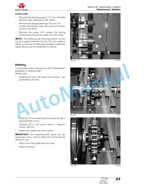 Massey Ferguson MF7360-MF7370 Beta Combine Series Workshop Service Manual LA327301011M-5