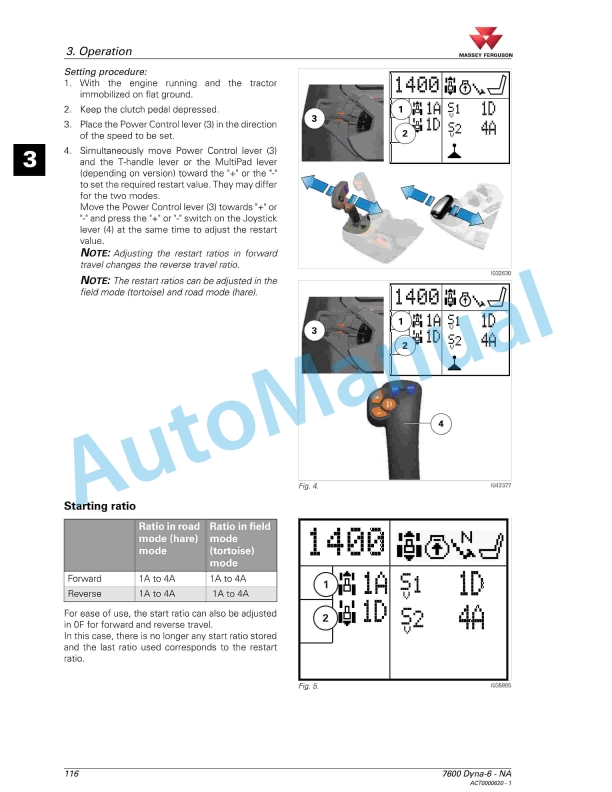 Massey Ferguson MF7600 Deluxe And Premium Versions Operators Manual ACT0000620-2