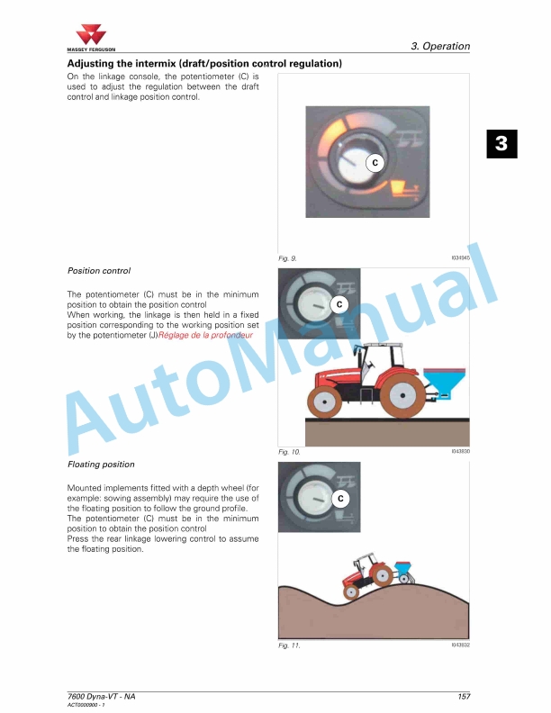 Massey Ferguson MF7600 Deluxe And Premium Versions Operators Manual ACT0000900-3