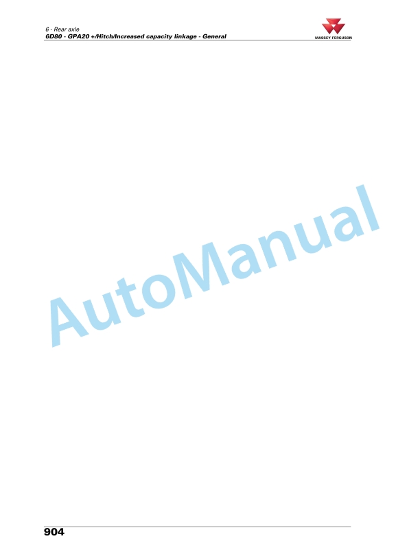 Massey Ferguson MF7600 Workshop Service Manual 4373215M3-2
