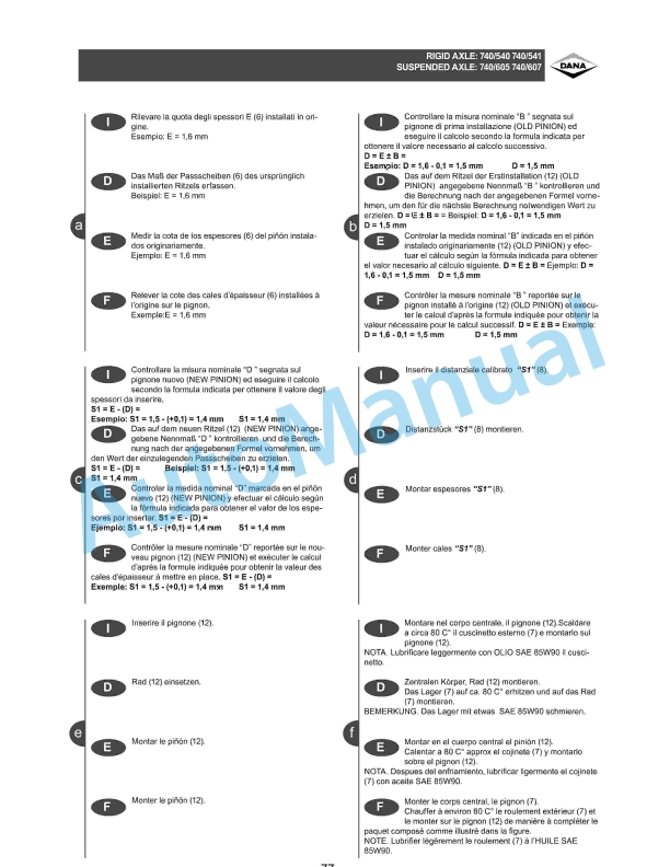 Massey Ferguson MF7600 Workshop Service Manual 4373215M3-3