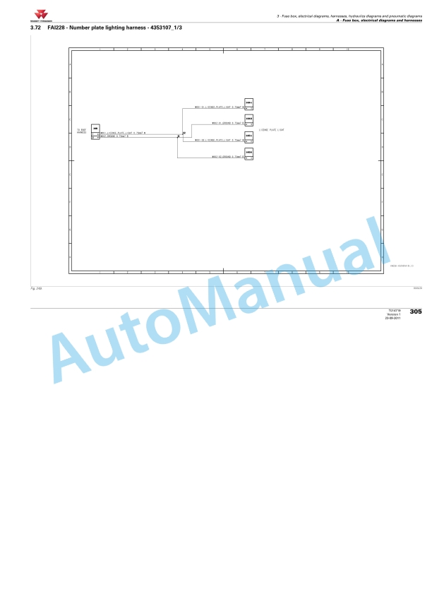 Massey Ferguson MF7600 Workshop Service Manual 4373228M3-3